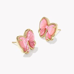 Kendra Scott Haley Bow Gold Stud Earrings - NWT